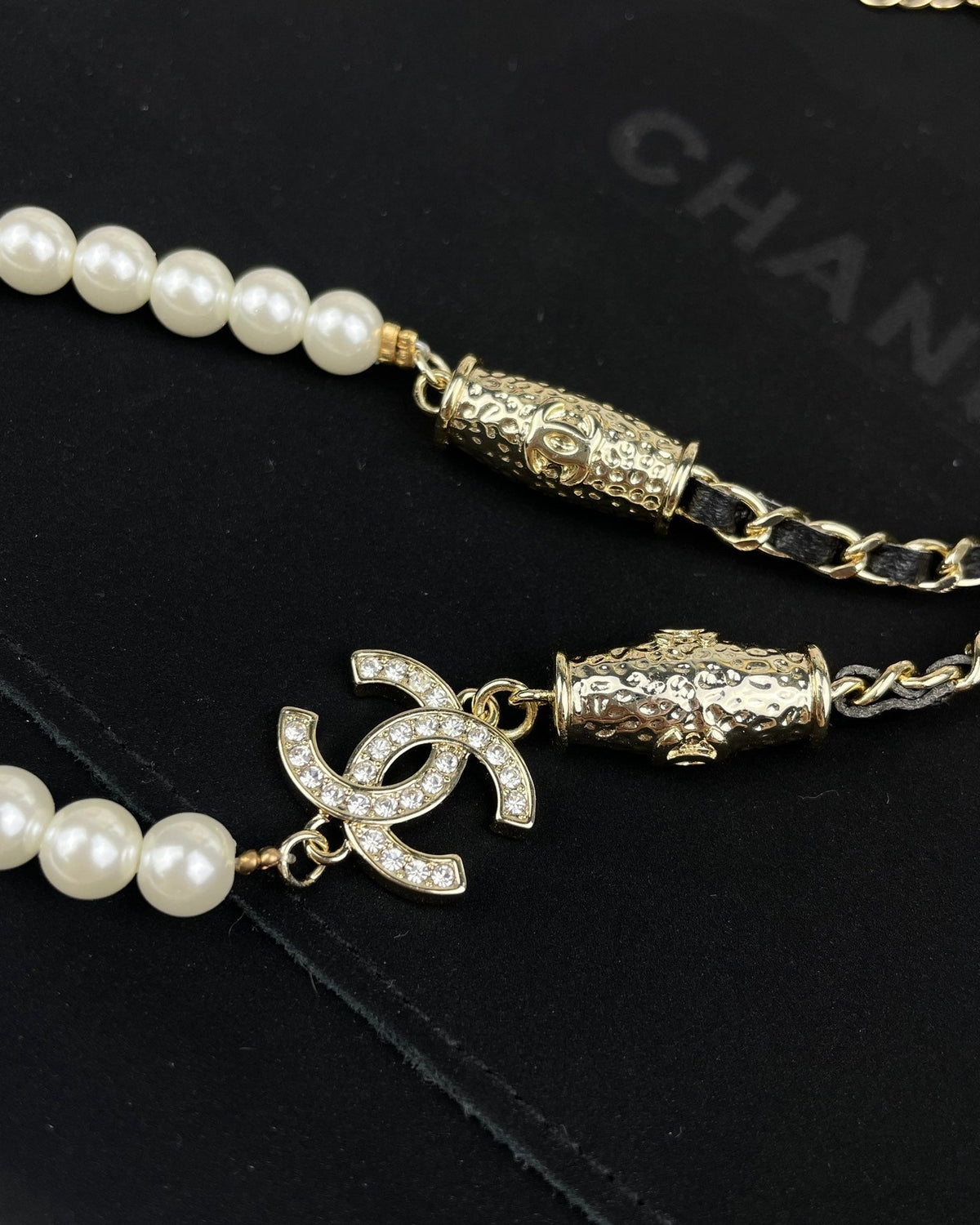18K Chanel Crystals Choker Necklace