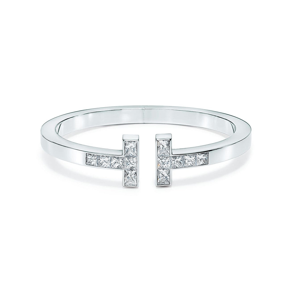 18K Tiffany Diamond Square Bracelet