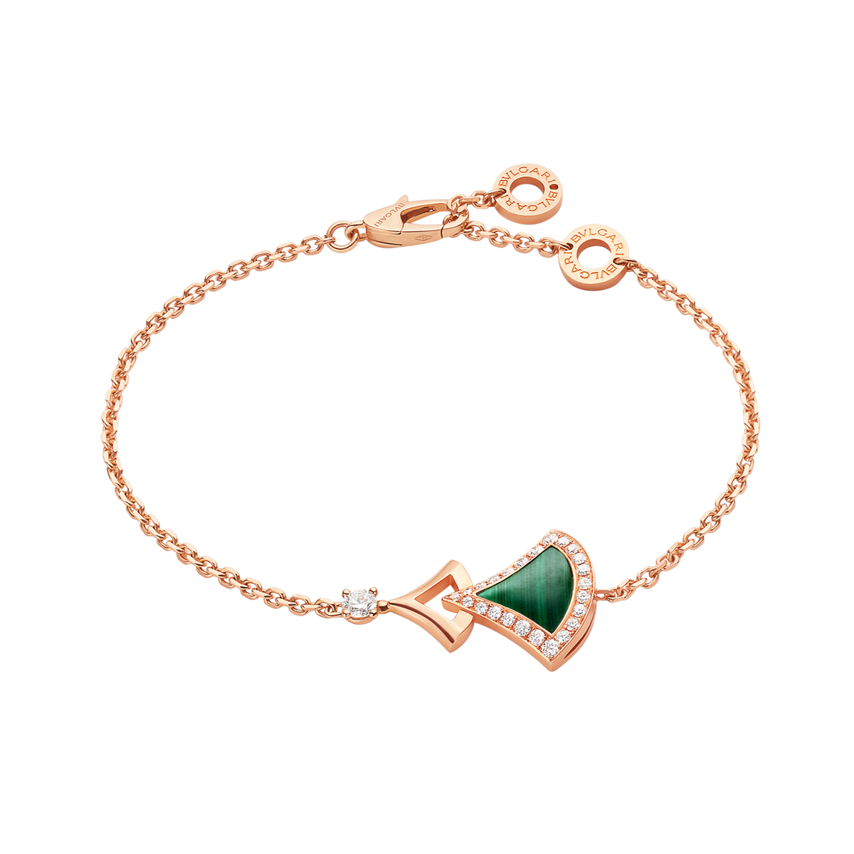 18K BVLGARI Dream Malachite Bracelet