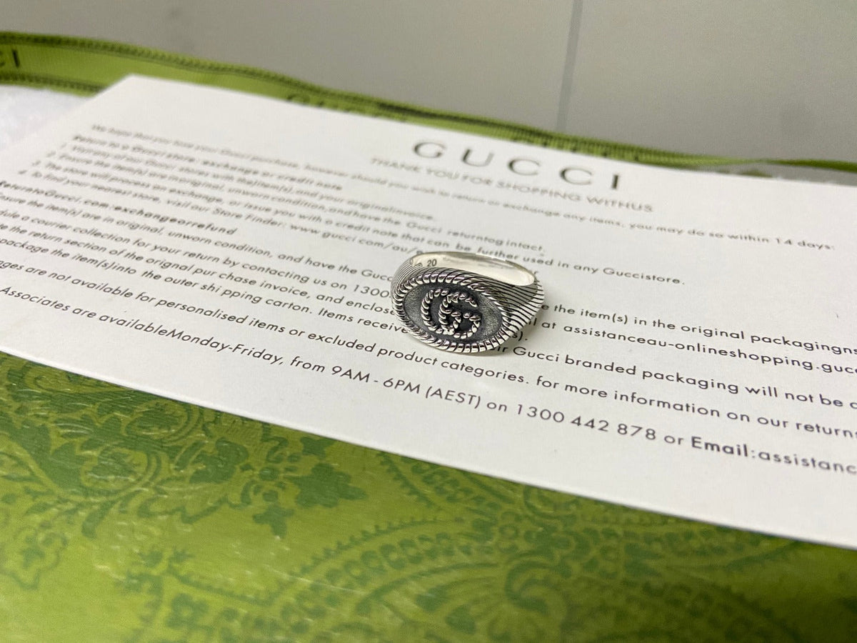 Double Gucci Marmont Pinky Ring