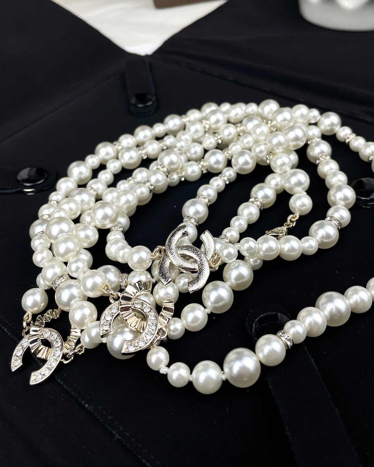 18K  Chanel Pearls Long Necklace